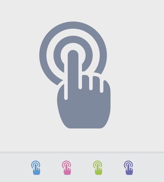 手触摸-花岗岩图标图片下载