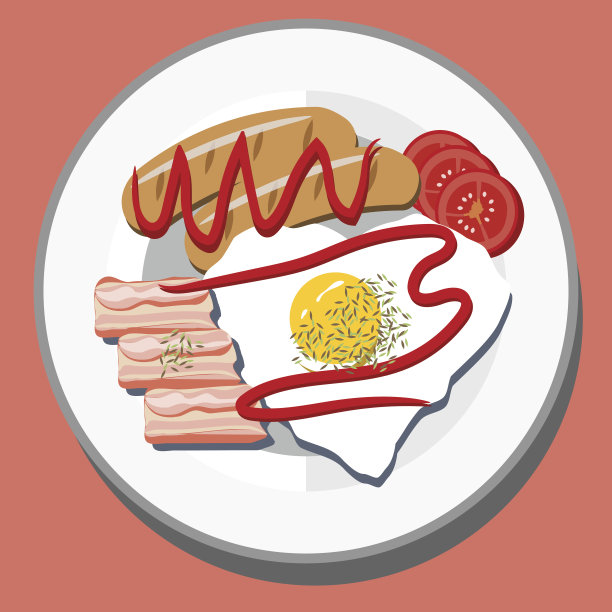 早餐矢量图图片下载