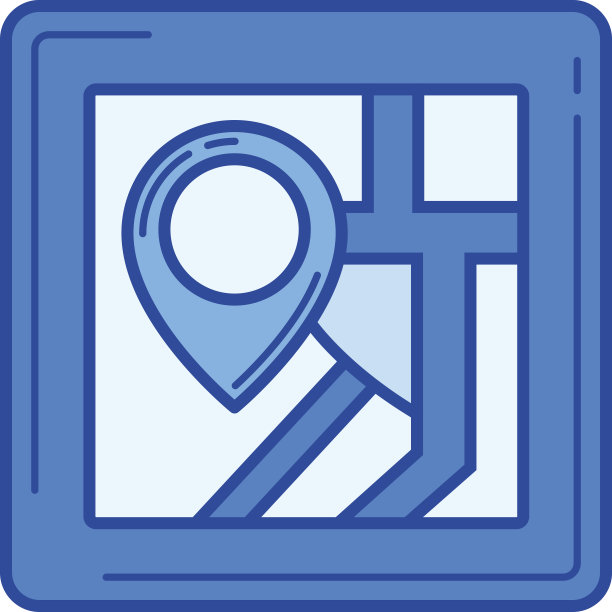 城市地图线图标图片下载