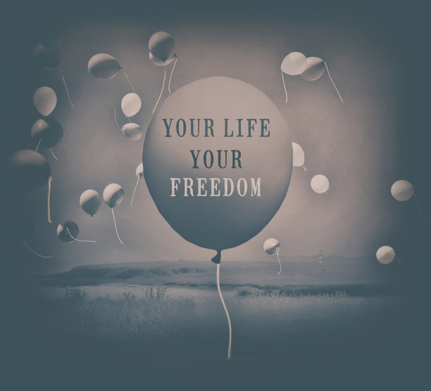 你的生活，你的自由观念图片下载