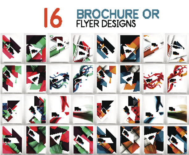 A4大小的商业小册子或年报封面图片下载