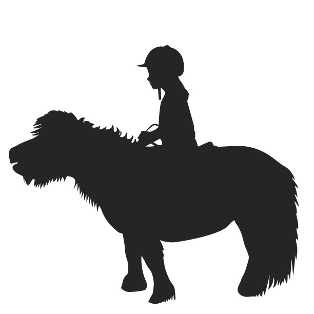 骑着小马的孩子图片下载