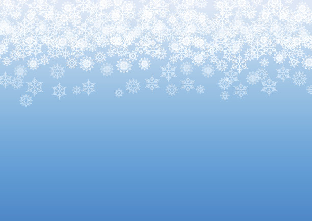 矢量冬季背景，雪花在天空图片下载