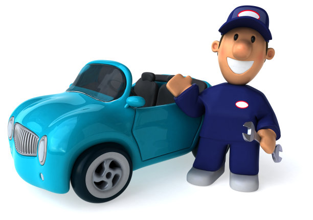 有趣的机制- 3D插图图片下载