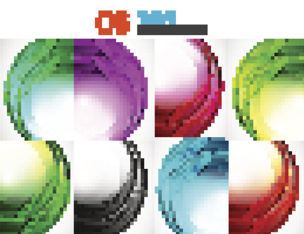 一套彩色流动运动抽象背景素材图片