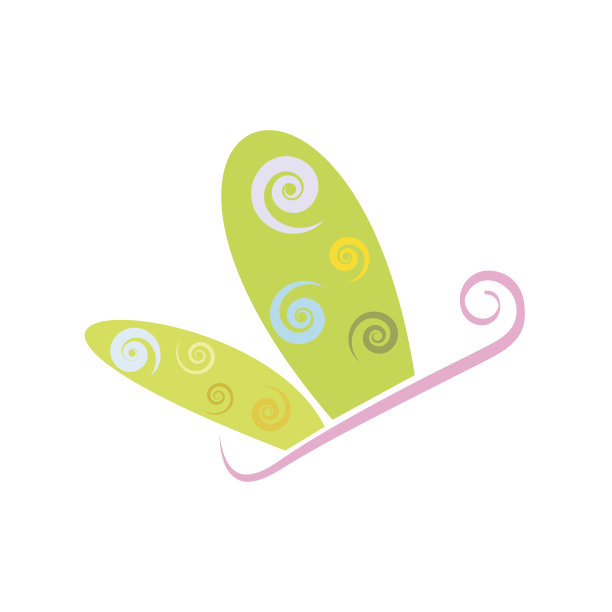 向量符号抽象蝴蝶图片下载