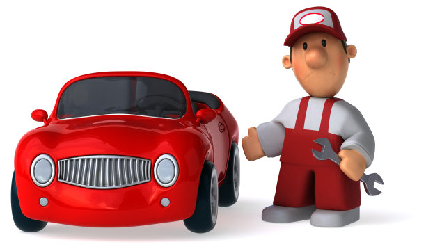 有趣的机制- 3D插图图片下载