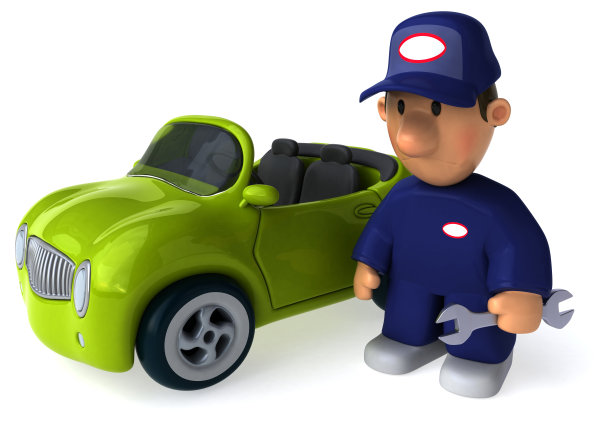 有趣的机制- 3D插图图片下载