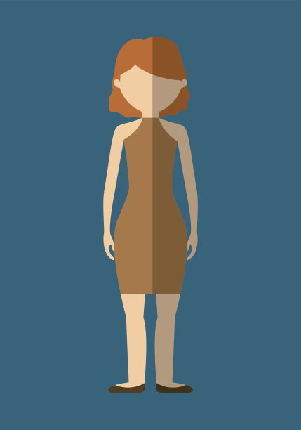 女性无脸头像图标形象图片下载