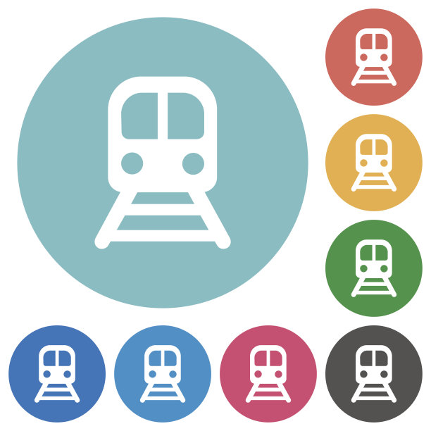 火车扁圆图标图片下载