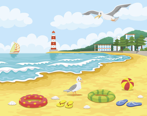 海滩的背景图片下载