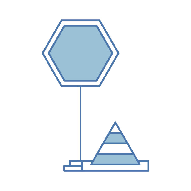 锥形交通信号灯图片下载