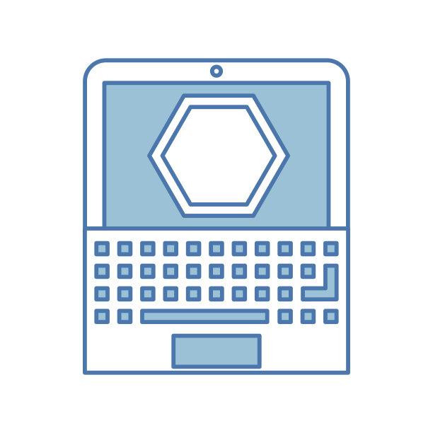 带停止信号的笔记本电脑图片下载