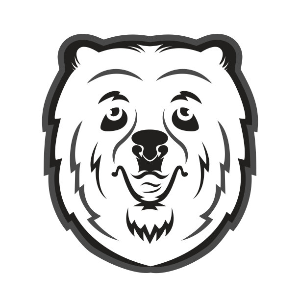 为运动队的吉祥物熊。印在t恤图片下载