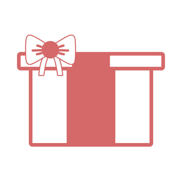 剪影好看的礼物，庆祝圣诞快乐图片下载