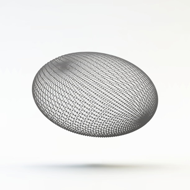 点阵几何多边形元素。连接结构。矢量插图。图片下载