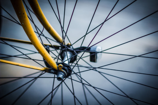 黄色的自行车图片下载