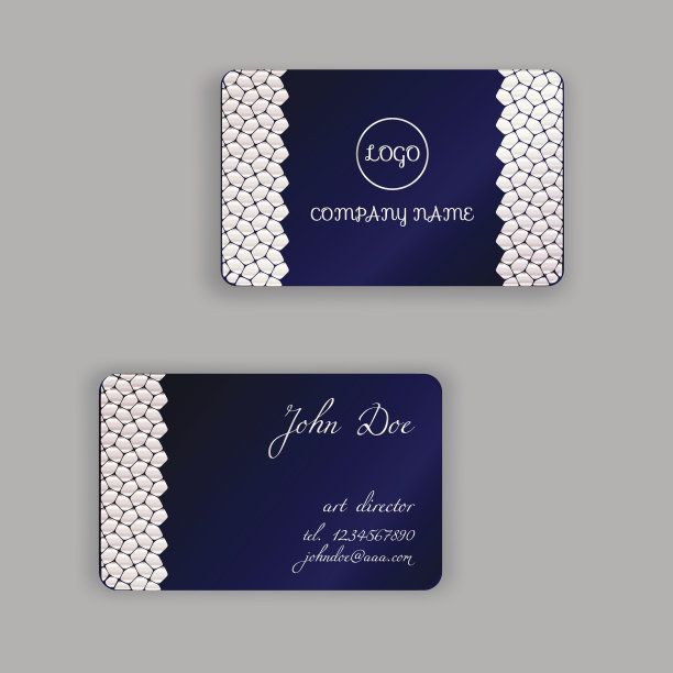 名片模板有卷曲、角和金属箔纹理。代金券、礼券或优惠券模板。图片下载