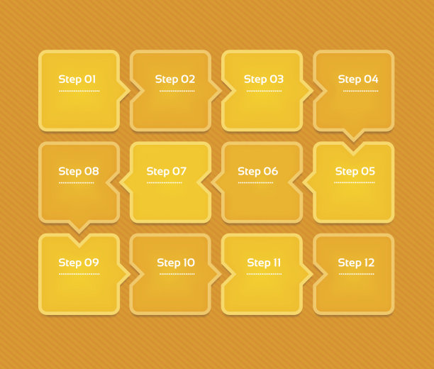 向量进展背景。模板的图表，图表，演示和图表。有12个选项的业务概念，零件，步骤或过程。抽象的背景。每股收益10图片下载