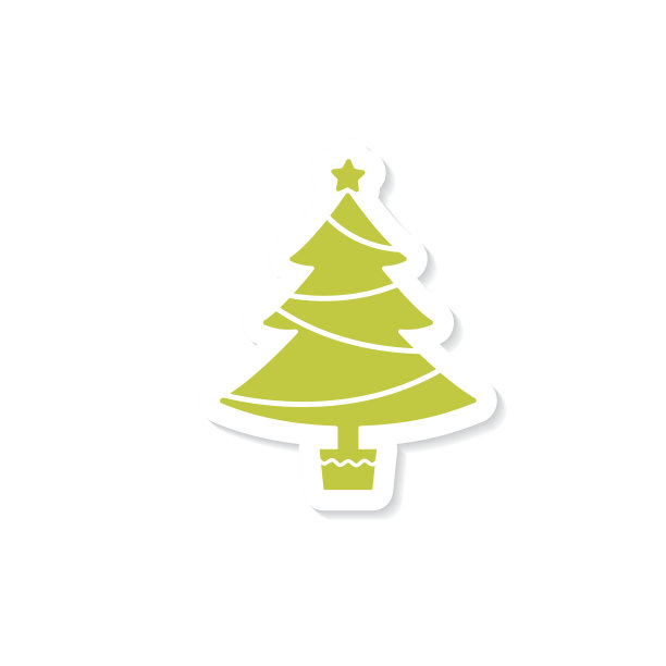 可爱的圣诞图标贴纸图片下载