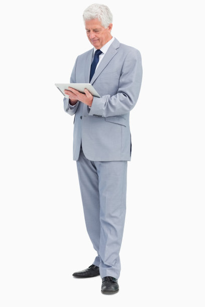 商人使用触摸板图片下载