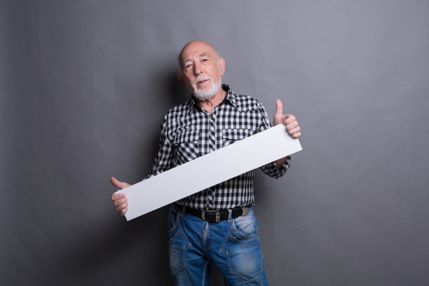 高级官员与空白白板素材图片