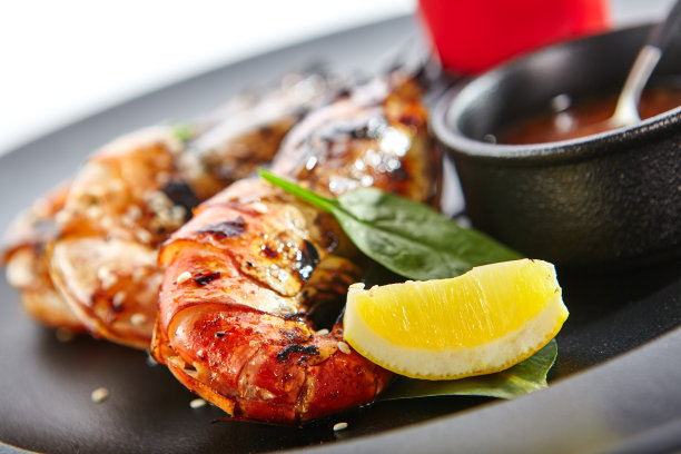 别致餐厅的美味佳肴素材图片