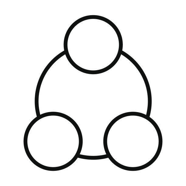 社交网络线性图标。矢量轮廓样式符号图片下载
