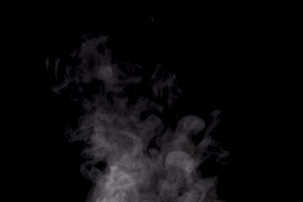 蒸汽，光合成的材料。素材图片