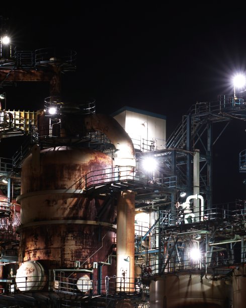 Tomakomai工厂夜景图片下载