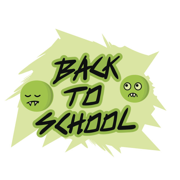 不愿去学校，标志概念学校和怪物图片下载