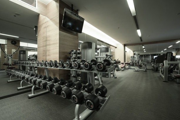 健身俱乐部在豪华酒店内部图片下载