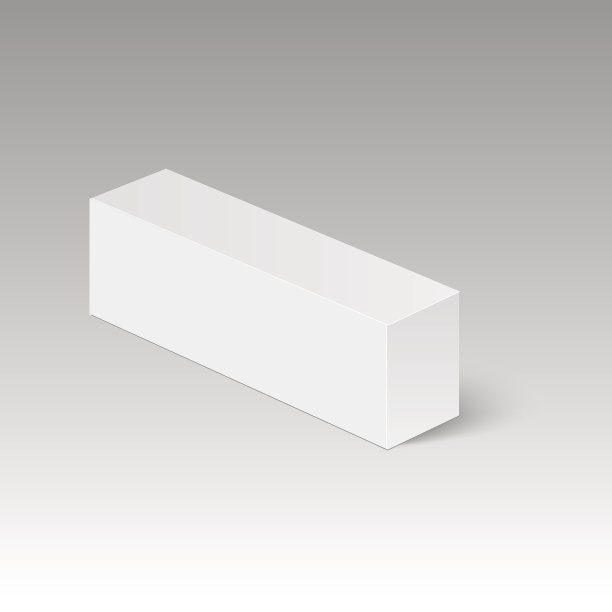 空白垂直纸盒模板立在白色背景上。矢量图图片下载