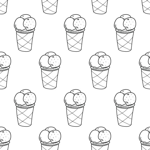 冰淇淋简单模式线性-03图片下载