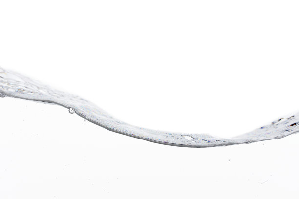 水波在白色的背景图片下载