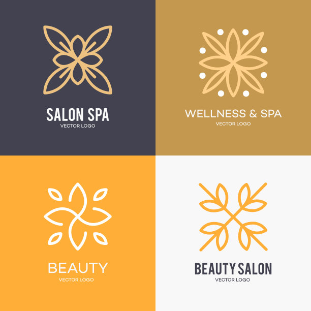 简单而优雅的花艺图案设计模板，优雅的线条艺术设计，矢量图标插图。现代风格图片下载