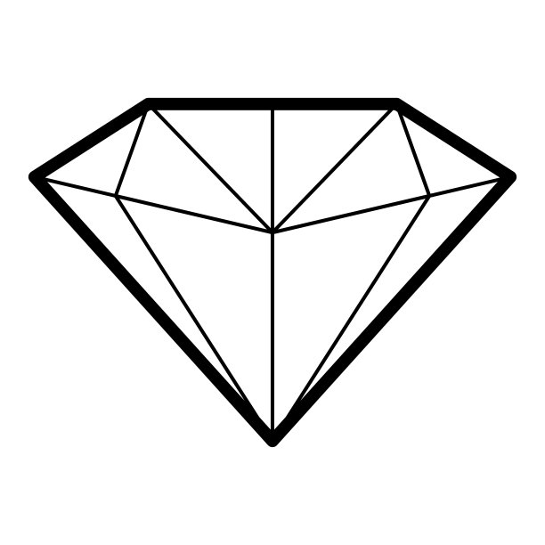 简单的钻石图标素材图片