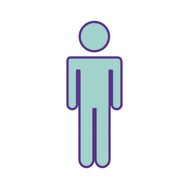 男性性别剪影孤立图标图片下载