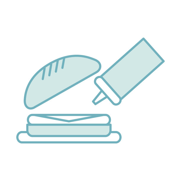 美味的汉堡配酱瓶图片下载