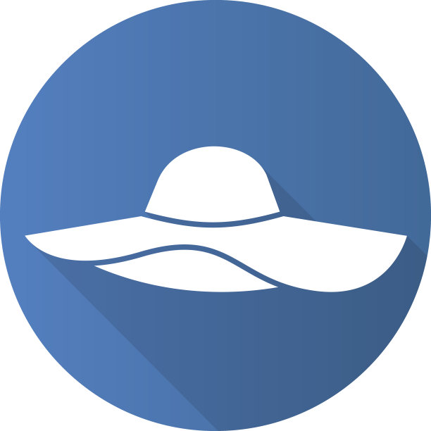 女人的沙滩帽图标图片下载