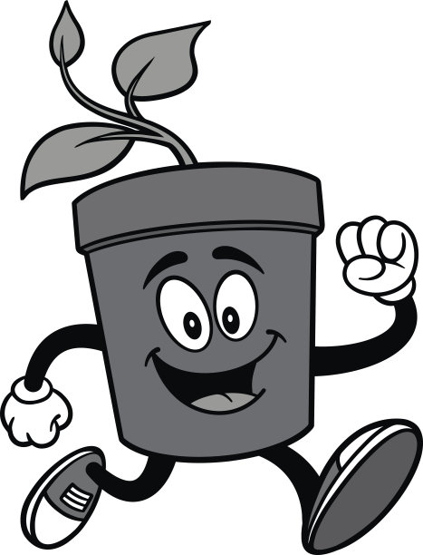 盆栽运行插图图片下载
