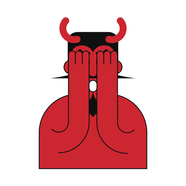 OMG红魔鬼。我的天，撒旦。害怕魔鬼图片下载