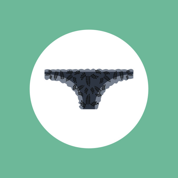 蕾丝内裤矢量插图图片下载