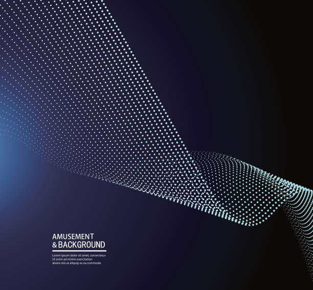 蓝色抽象粒子背景素材图片