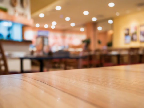 抽象模糊餐厅，复古风格照片图片下载