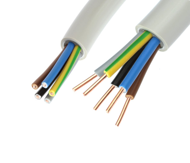 白色背景上的电缆图片下载