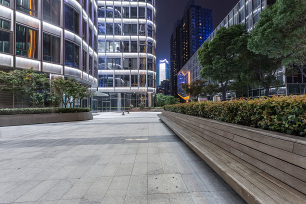 城市建筑入口停车场图片下载