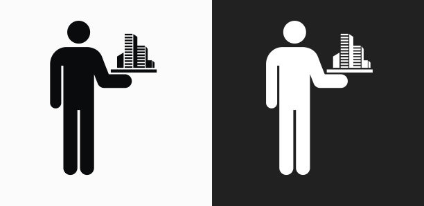 在黑白矢量背景上建立模型图标图片下载