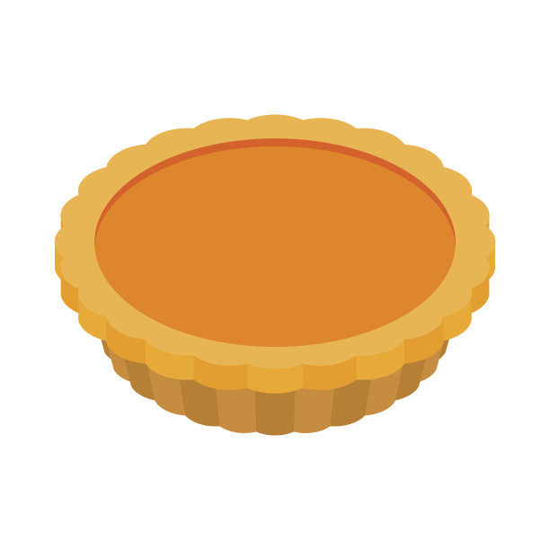 感恩节南瓜派孤立。的蛋糕。国庆节的食物图片下载