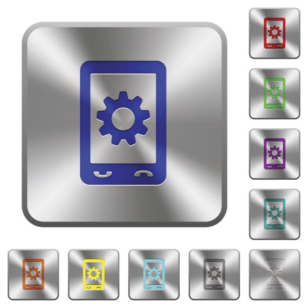 移动设置圆角方钢按钮图片下载